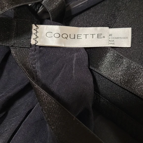 Coquette ~ Peep Show Babydoll ~ Black Gothic O-Ring Strappy Cage Lingerie - Picture 12 of 16